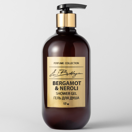 EP1015 Emi Bottega Гель для душа парфюмированный BERGAMOT & NEROLI 500мл 1/16 шт