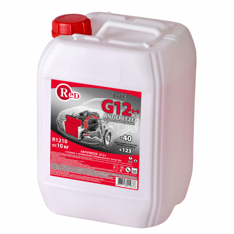  RED Антифриз, готовый к применению G12 КРАСНЫЙ 10кг R1210 1/1шт с доставкой Краснодар, Краснодарский край