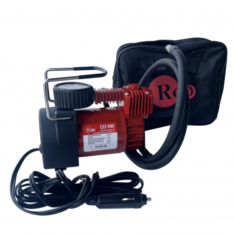  RED RCA0101 Компрессор металлический одноцилиндровый 50л/мин в прикуриватель в сумке 10АТМ 1/8шт с доставкой Краснодар, Краснодарский край